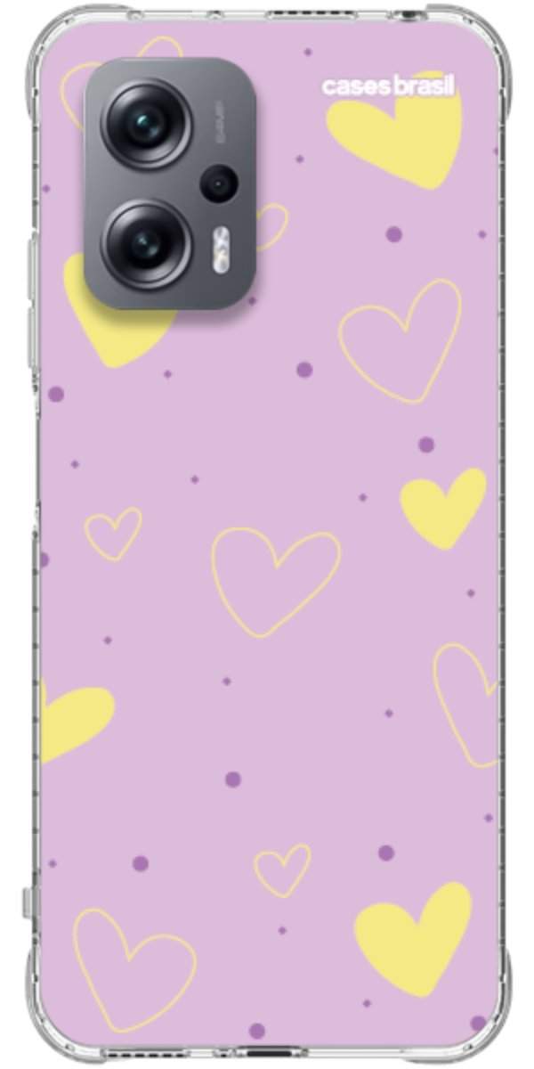 Capinha para Celular Corações Candy Color