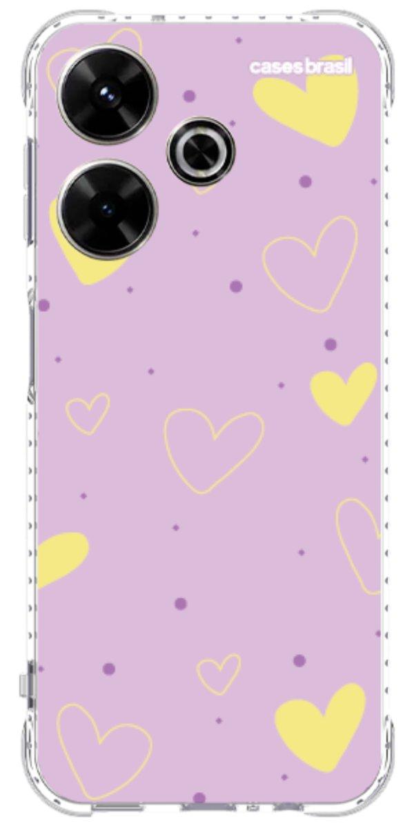 Capinha para Celular Corações Candy Color