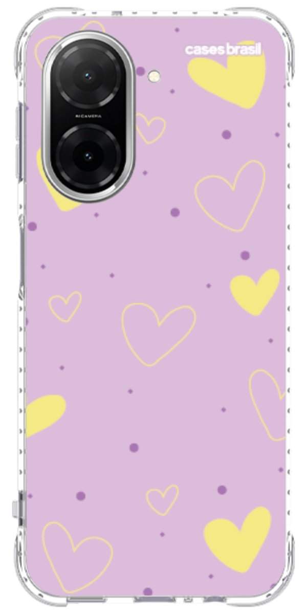 Capinha para Celular Corações Candy Color