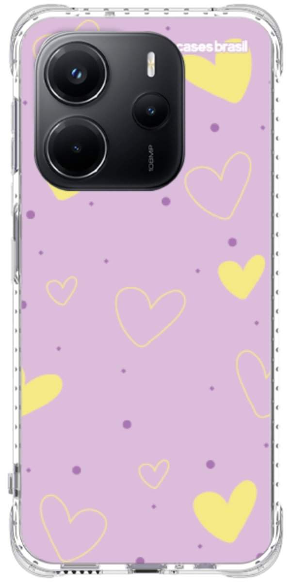 Capinha para Celular Corações Candy Color