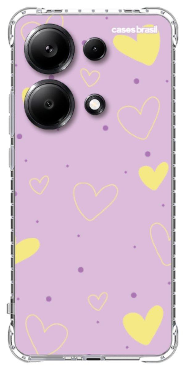 Capinha para Celular Corações Candy Color