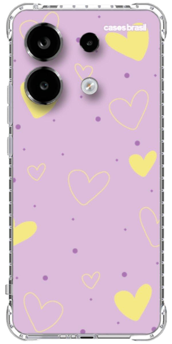 Capinha para Celular Corações Candy Color
