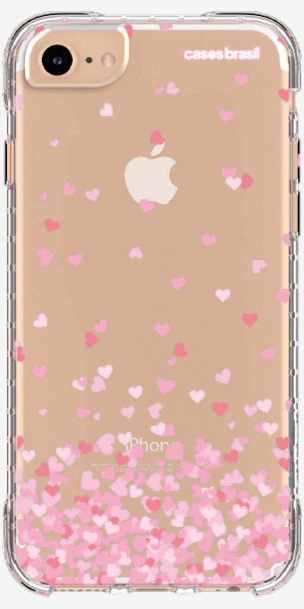 Capinha para Celular Corações Flutuantes