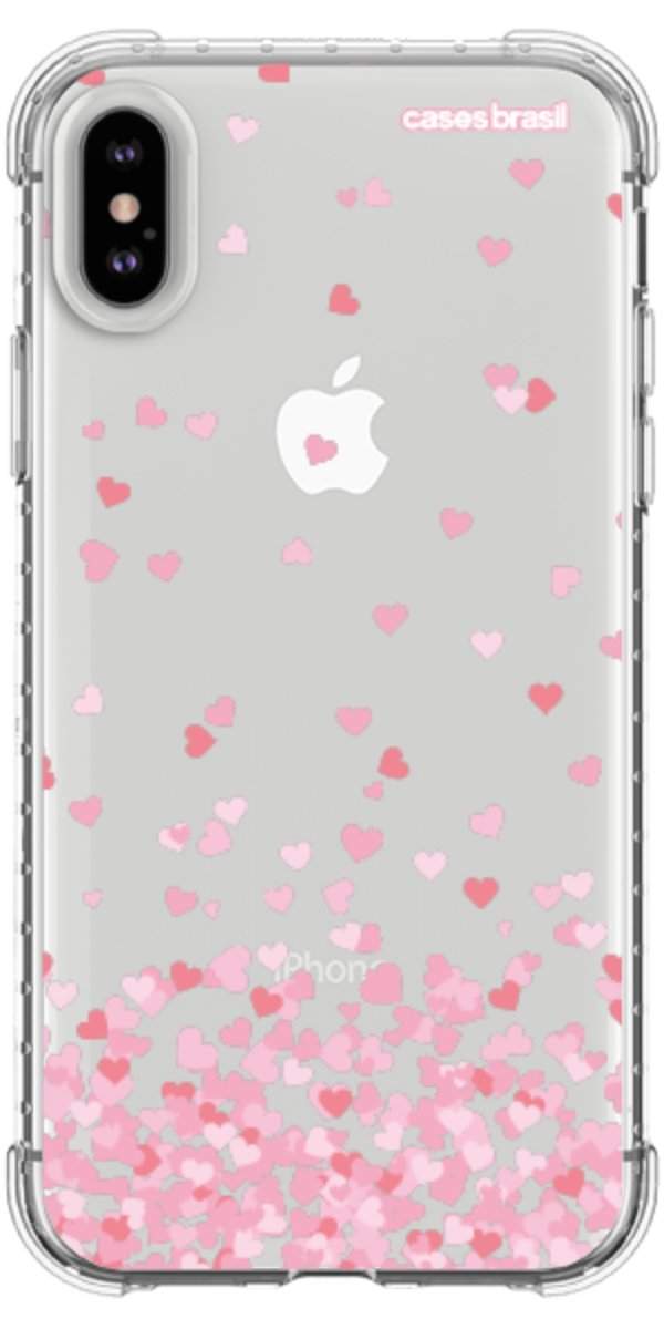 Capinha para Celular Corações Flutuantes