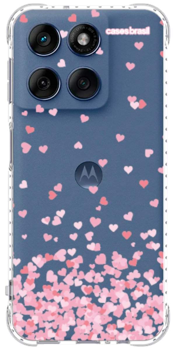 Capinha para Celular Corações Flutuantes