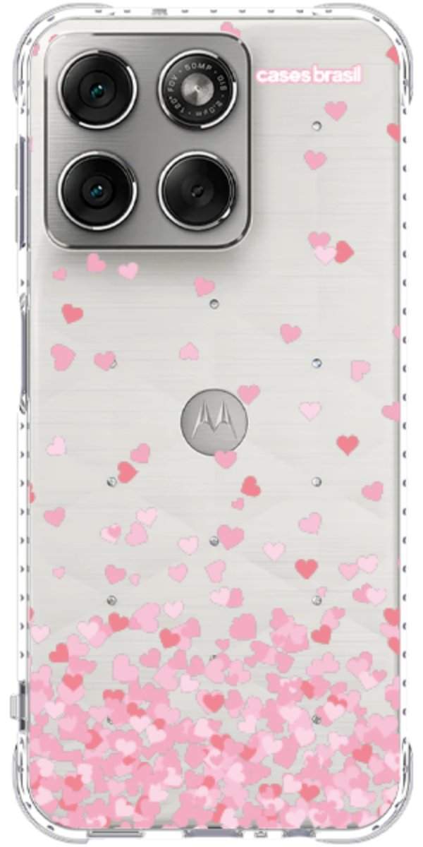 Capinha para Celular Corações Flutuantes