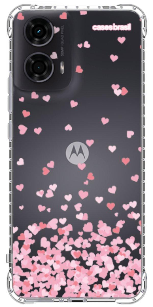 Capinha para Celular Corações Flutuantes