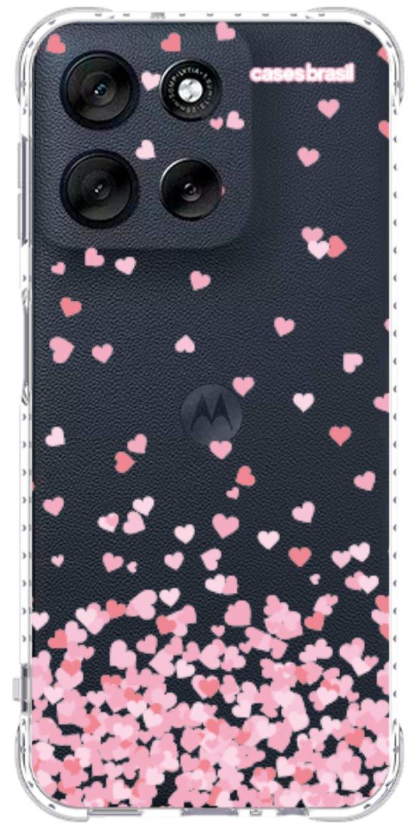 Capinha para Celular Corações Flutuantes