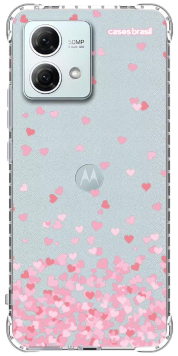 Capinha para Celular Corações Flutuantes