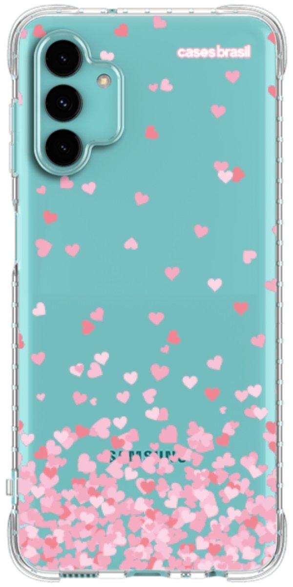 Capinha para Celular Corações Flutuantes