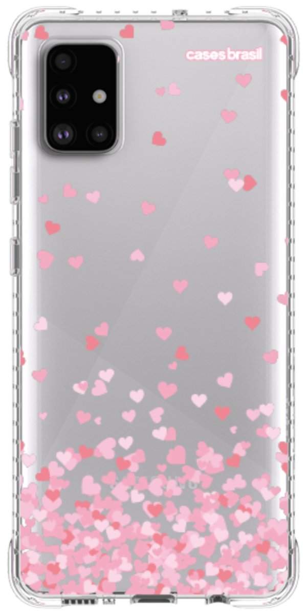 Capinha para Celular Corações Flutuantes