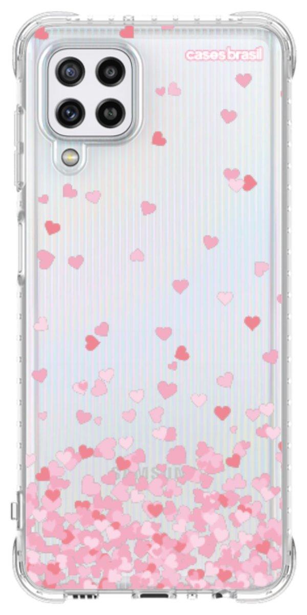 Capinha para Celular Corações Flutuantes