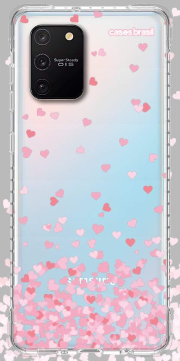 Capinha para Celular Corações Flutuantes