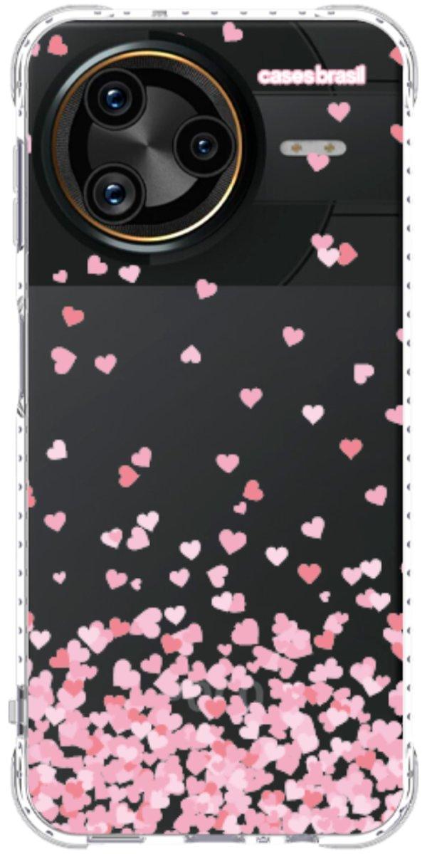 Capinha para Celular Corações Flutuantes