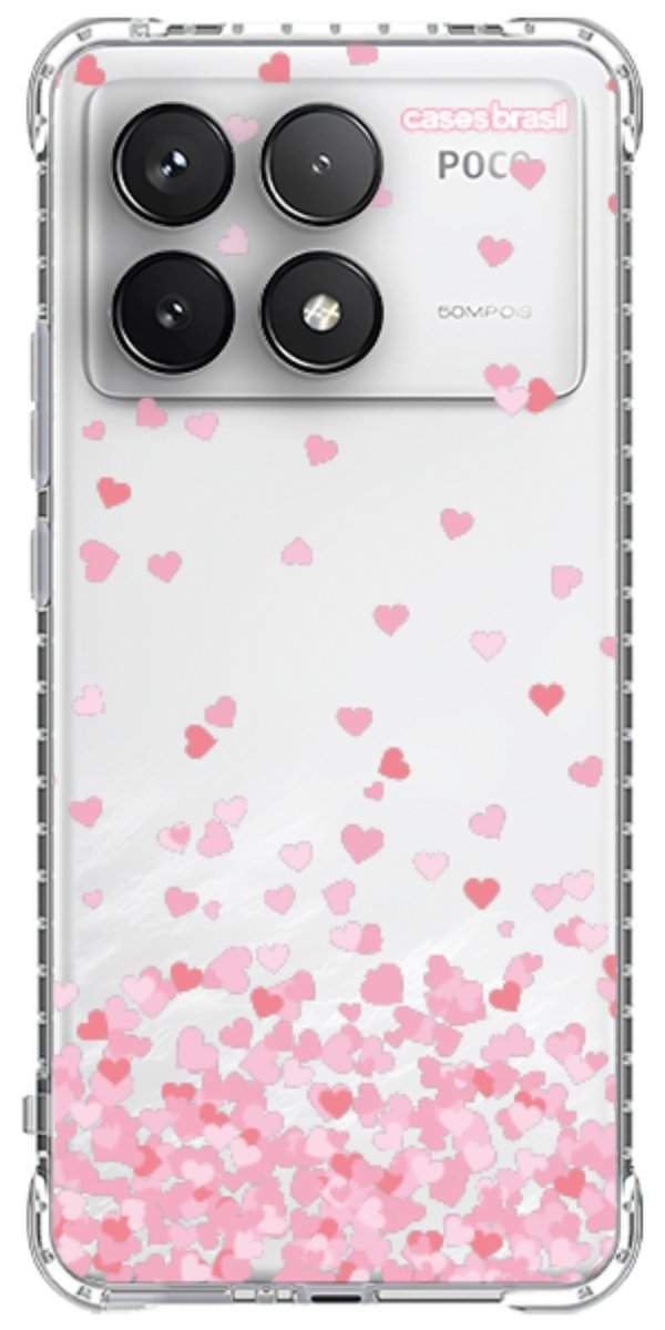 Capinha para Celular Corações Flutuantes