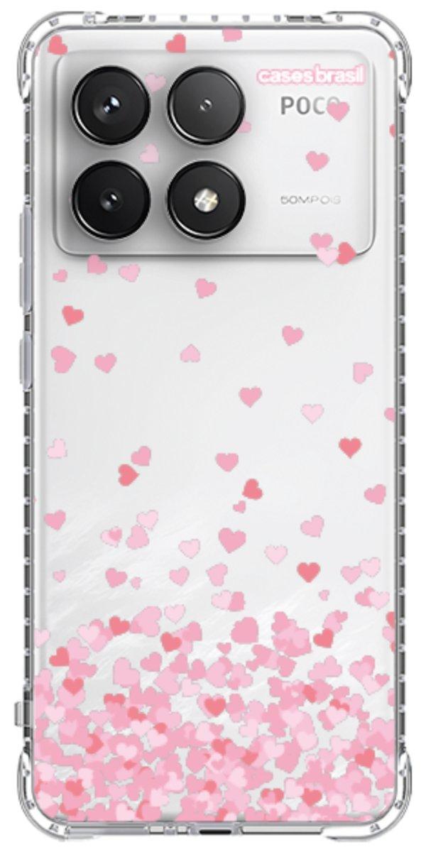 Capinha para Celular Corações Flutuantes