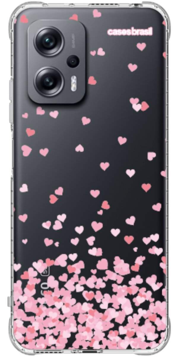 Capinha para Celular Corações Flutuantes