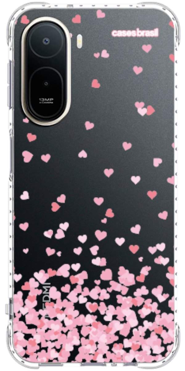 Capinha para Celular Corações Flutuantes