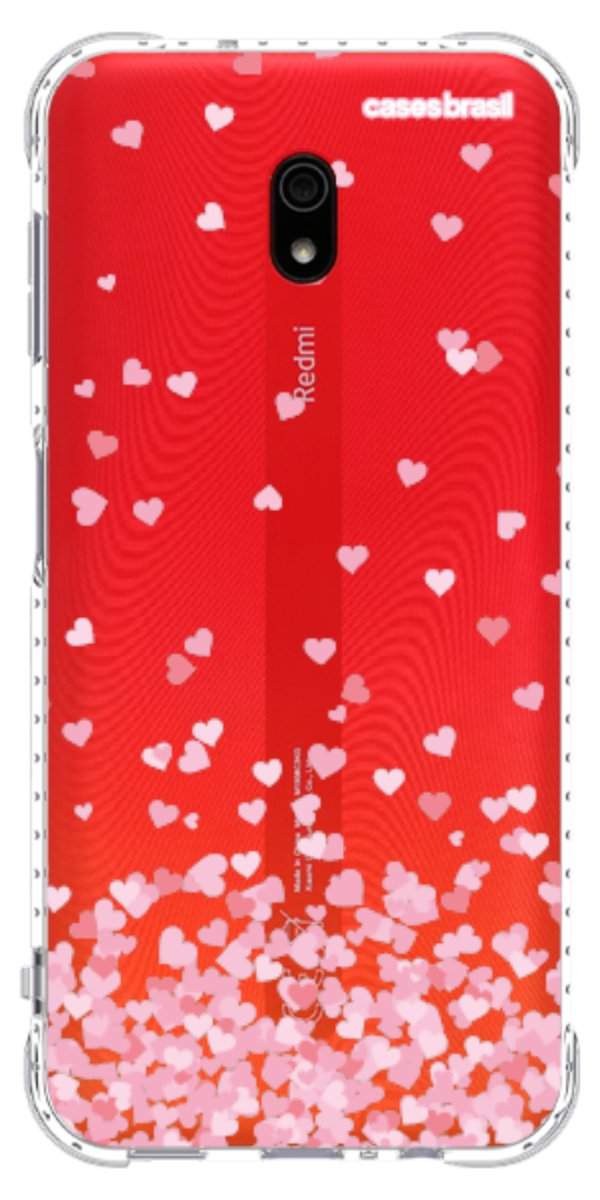 Capinha para Celular Corações Flutuantes