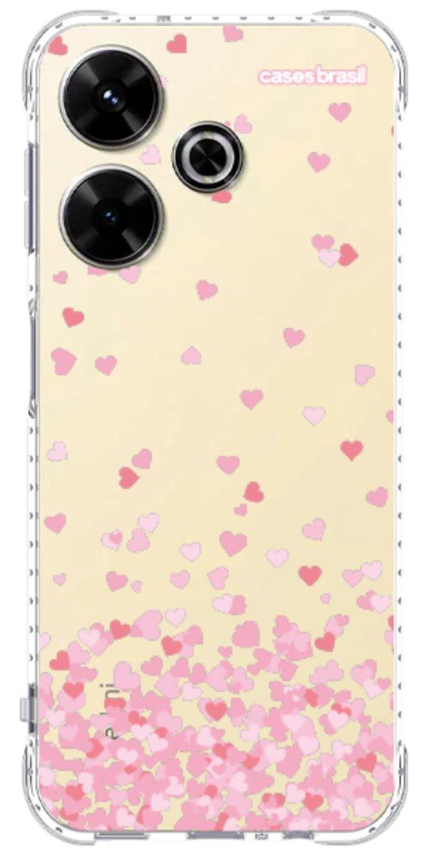 Capinha para Celular Corações Flutuantes