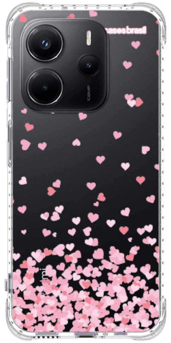 Capinha para Celular Corações Flutuantes