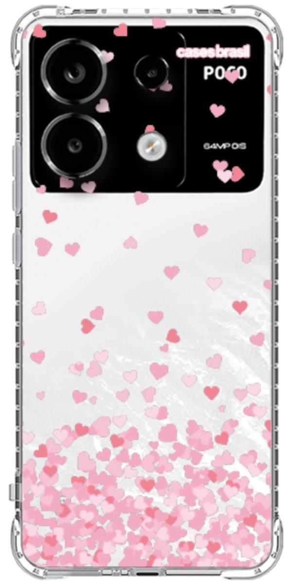 Capinha para Celular Corações Flutuantes