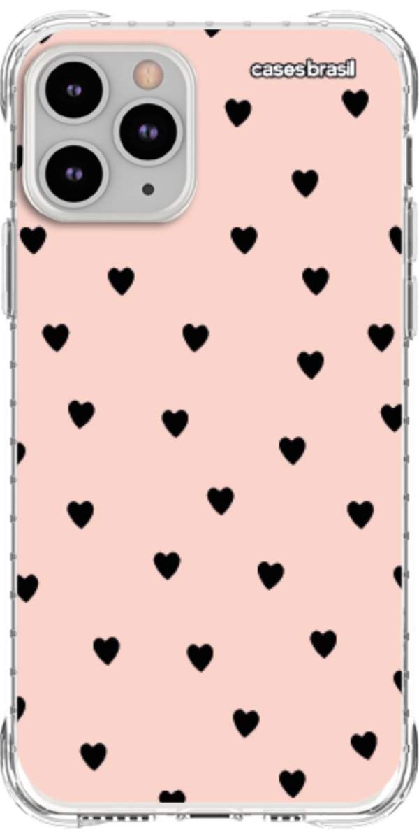 Capinha para Celular Corações Rose
