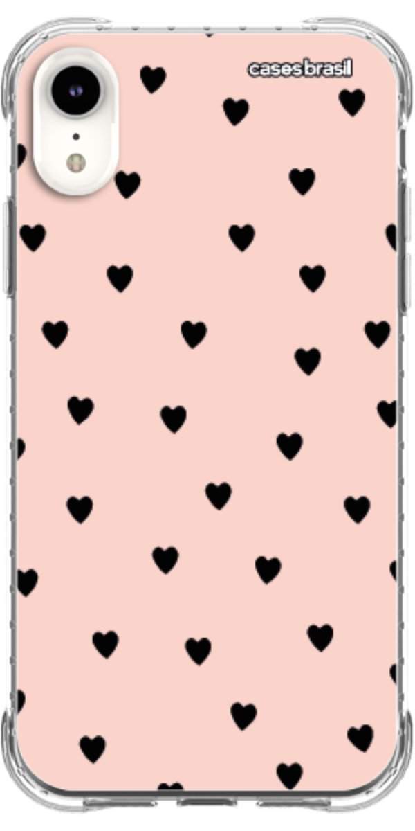 Capinha para Celular Corações Rose