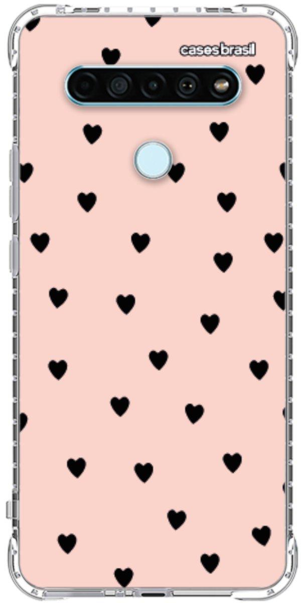 Capinha para Celular Corações Rose