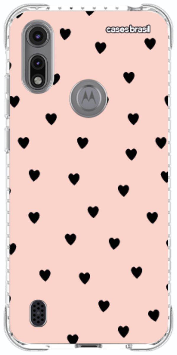 Capinha para Celular Corações Rose