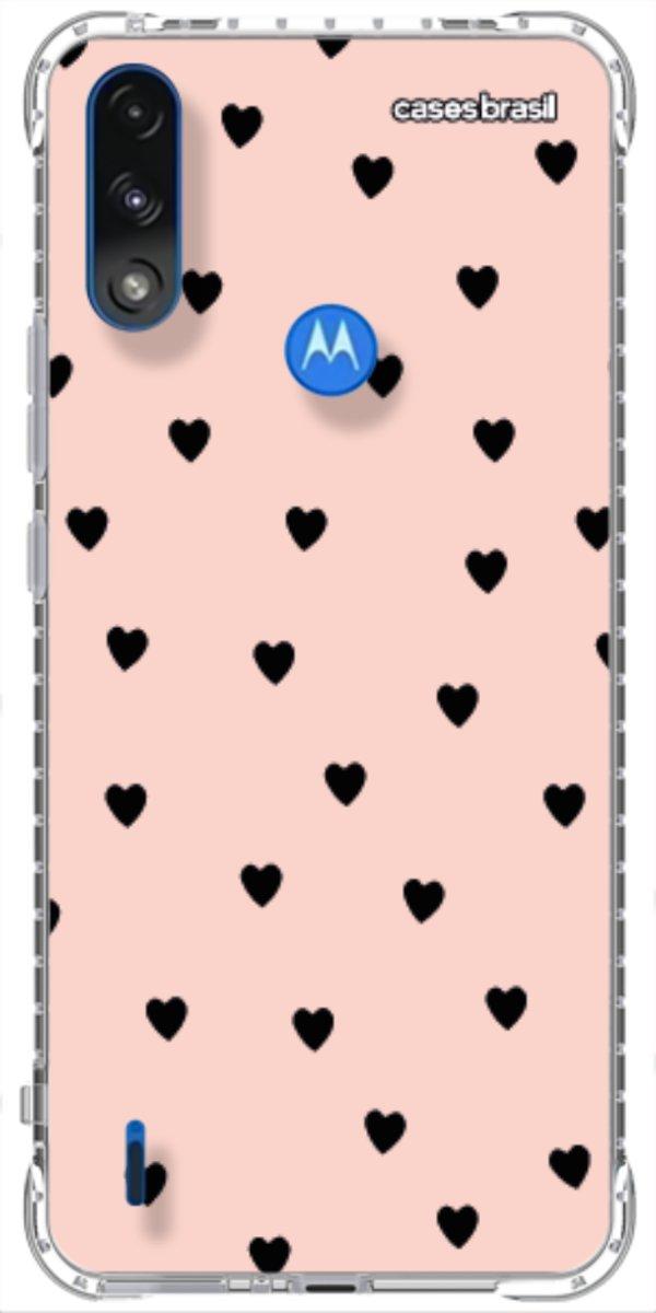 Capinha para Celular Corações Rose