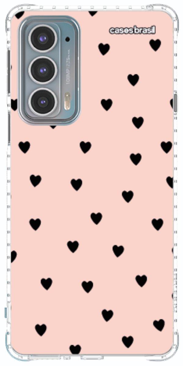 Capinha para Celular Corações Rose