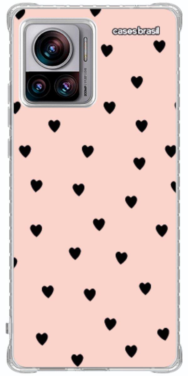 Capinha para Celular Corações Rose