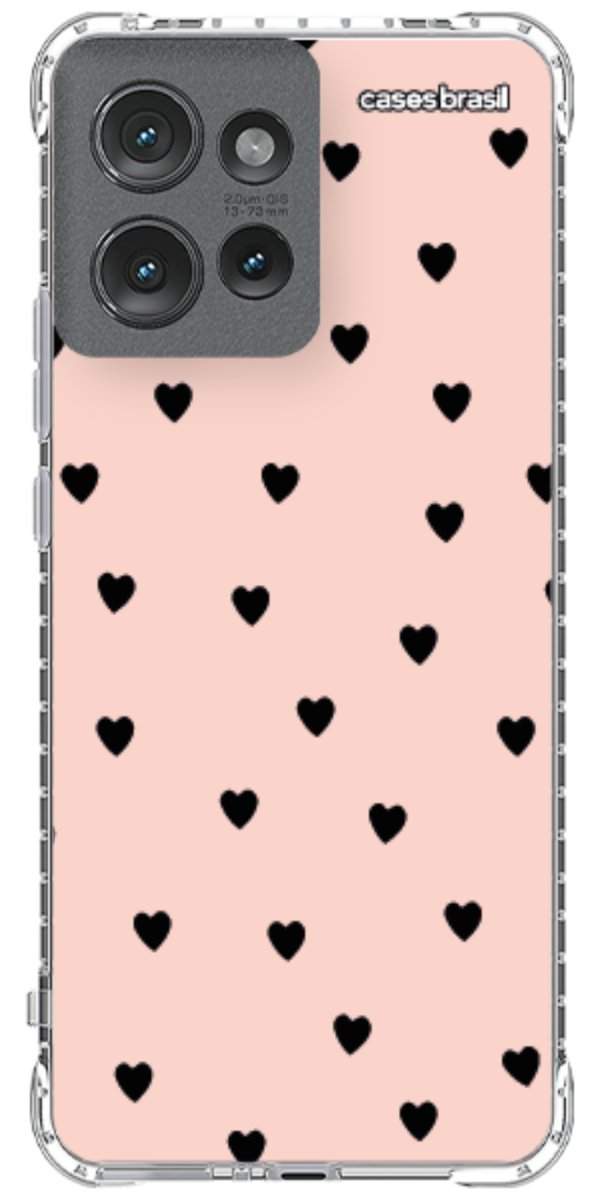Capinha para Celular Corações Rose