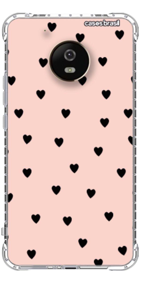 Capinha para Celular Corações Rose
