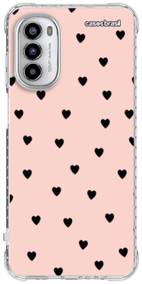 Capinha para Celular Corações Rose