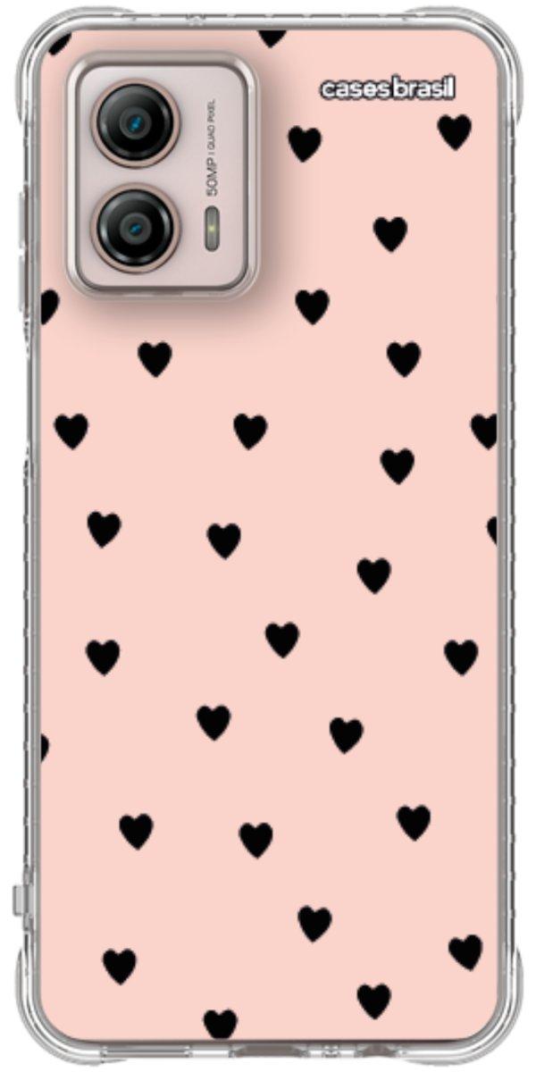 Capinha para Celular Corações Rose