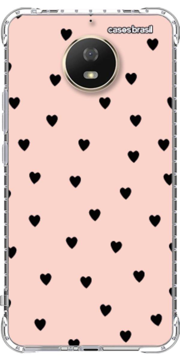 Capinha para Celular Corações Rose