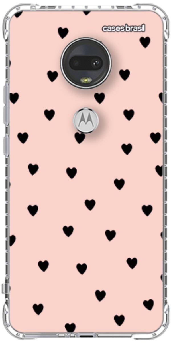 Capinha para Celular Corações Rose