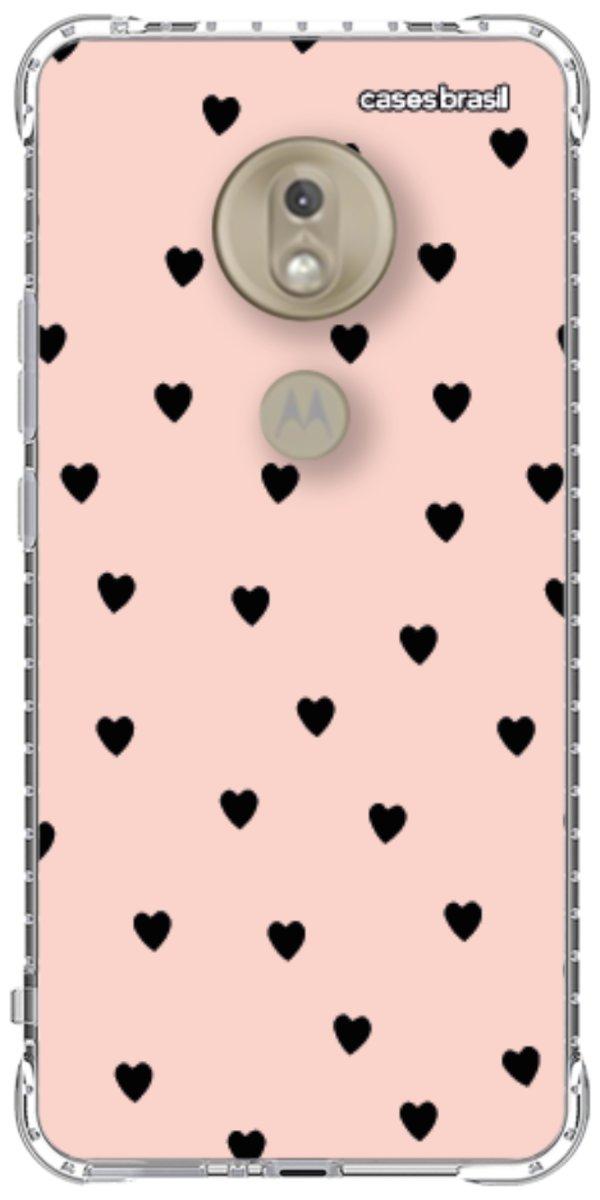 Capinha para Celular Corações Rose