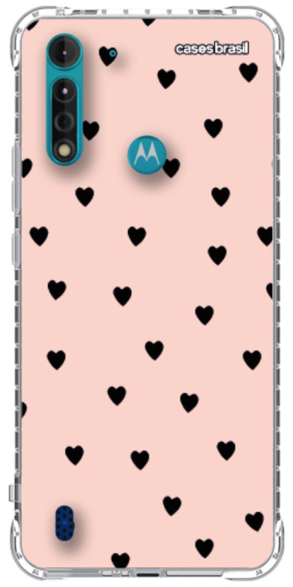 Capinha para Celular Corações Rose