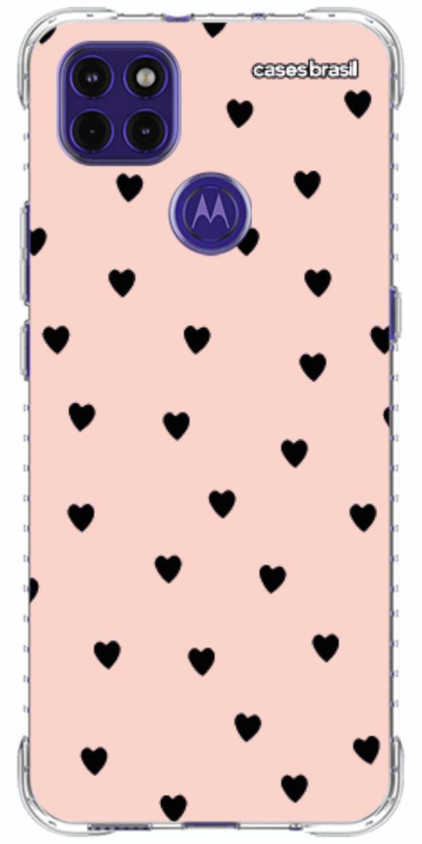 Capinha para Celular Corações Rose