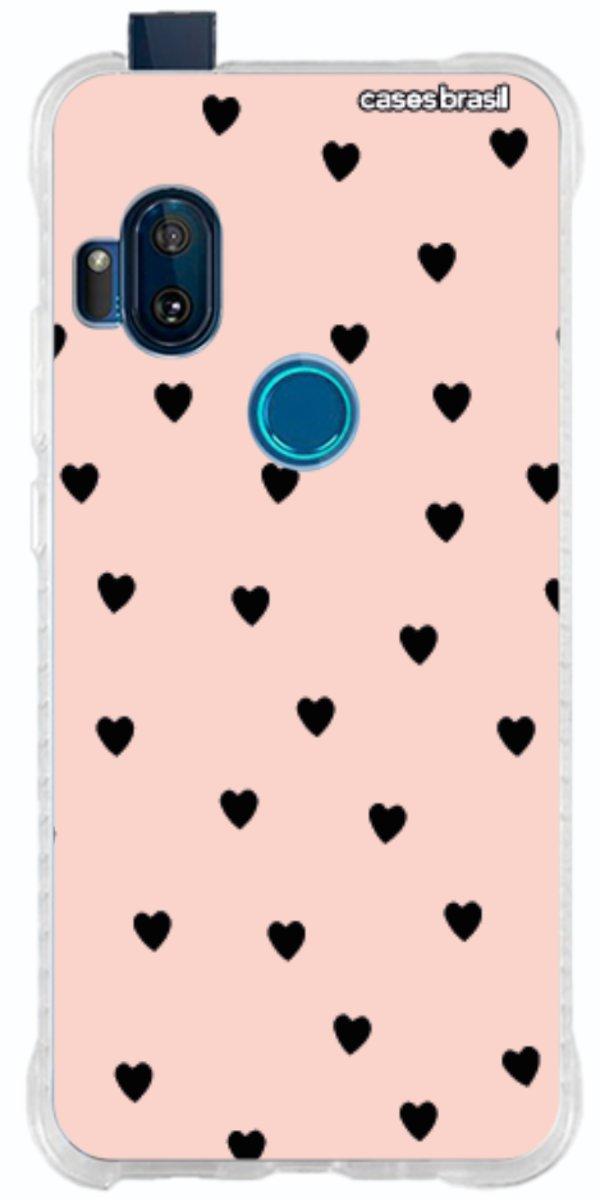 Capinha para Celular Corações Rose
