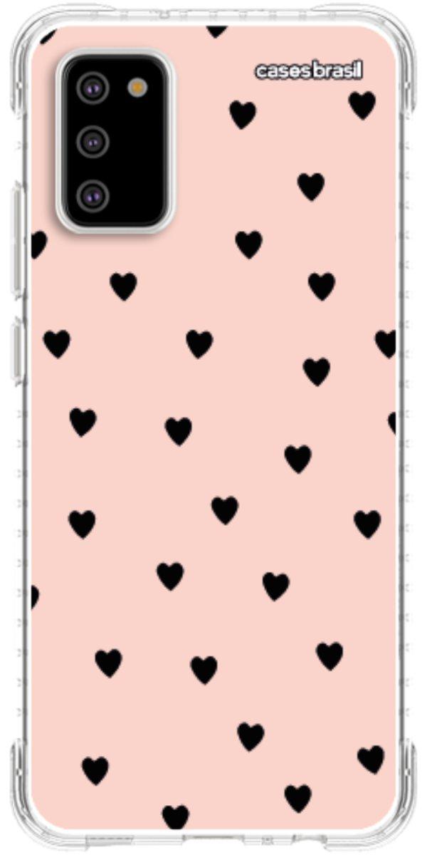 Capinha para Celular Corações Rose