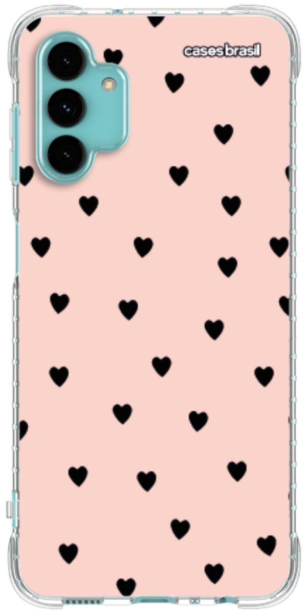 Capinha para Celular Corações Rose