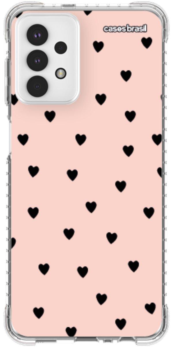 Capinha para Celular Corações Rose