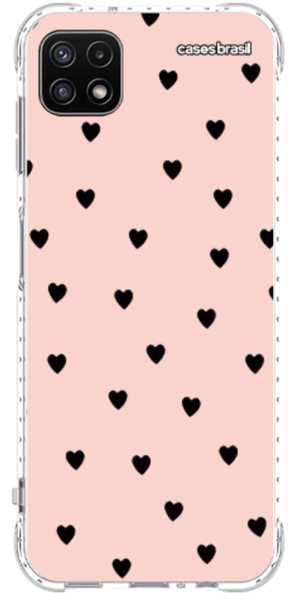 Capinha para Celular Corações Rose