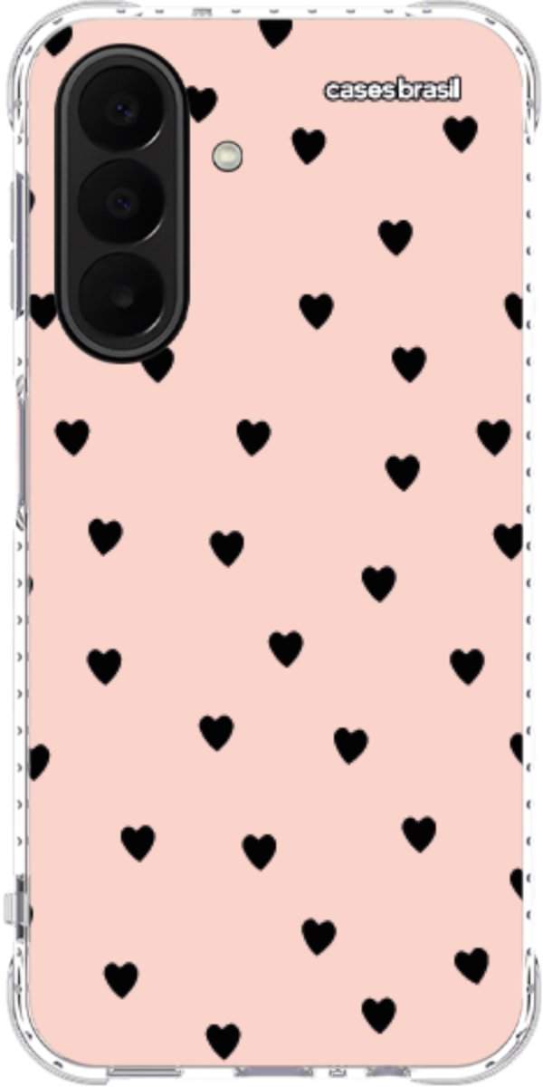 Capinha para Celular Corações Rose