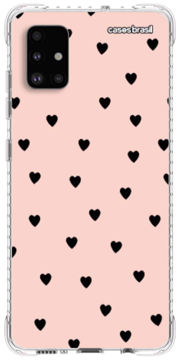 Capinha para Celular Corações Rose