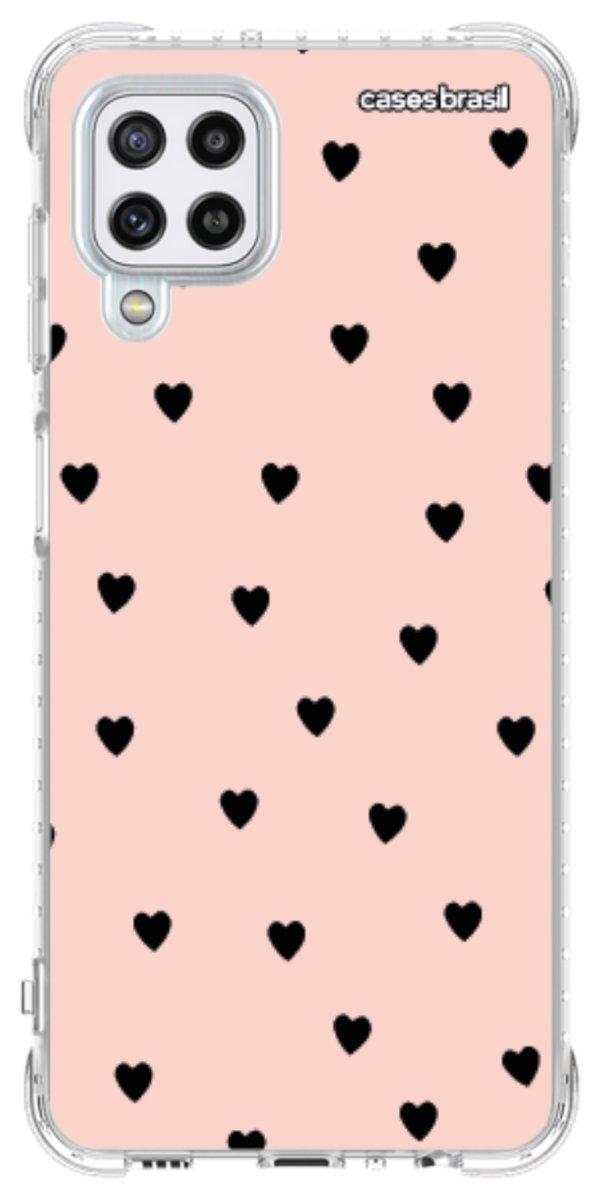 Capinha para Celular Corações Rose